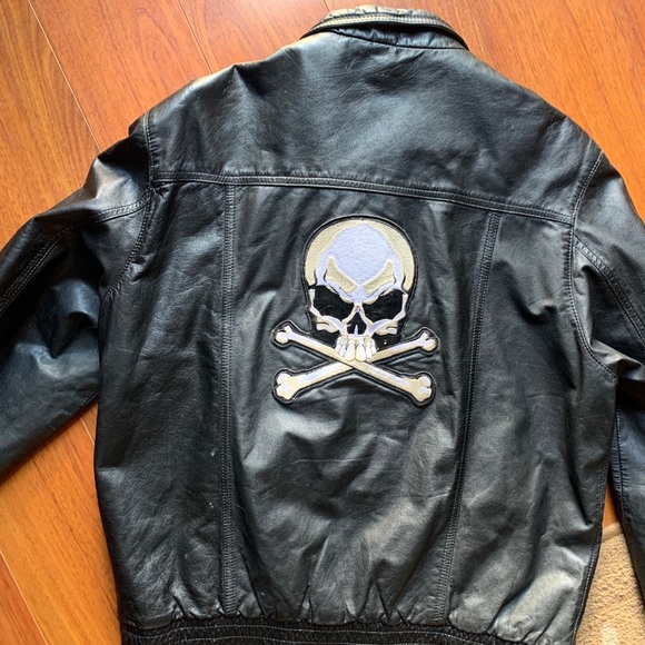 Rage made in Korea Leather Skull Jacket - Picture 1 of 4